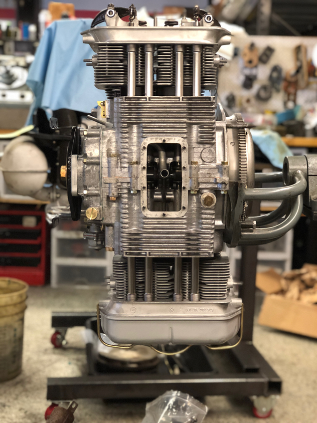 The 912's engine, out and ready for service.